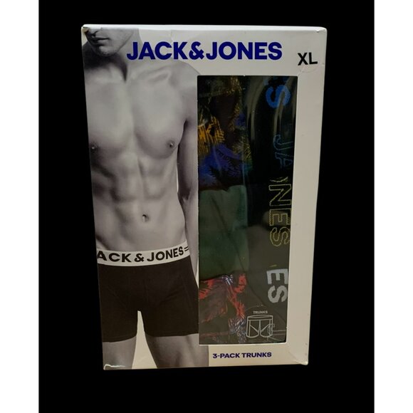 Jack & Jones Mens 3-Pack Trunks Cotton XL Comfortable Fit Stylish - Picture 1 of 2